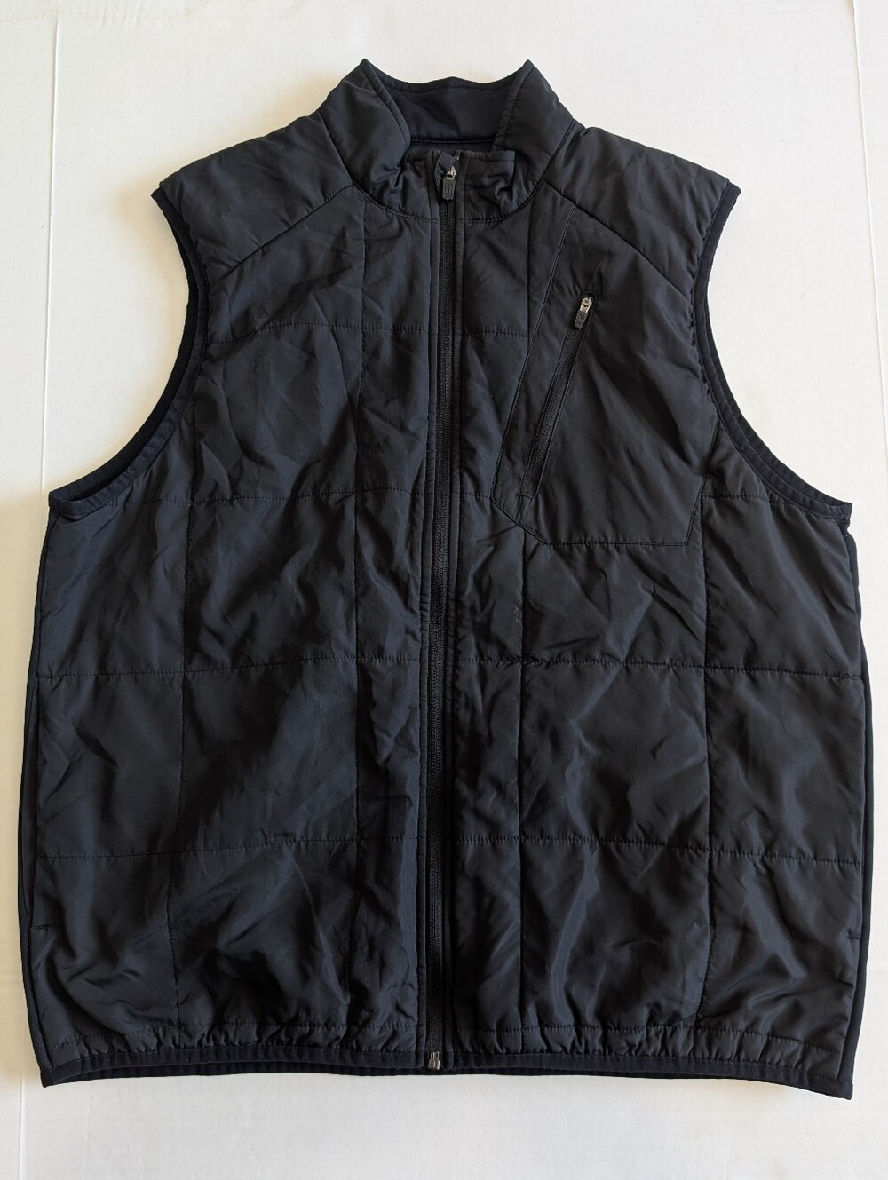 PGA Tour Black Full Zip Golf Outdoor Lightweight Athleisure Vest | Medium